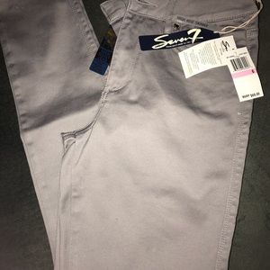 NWT Seven7 gray high rise skinny jeans